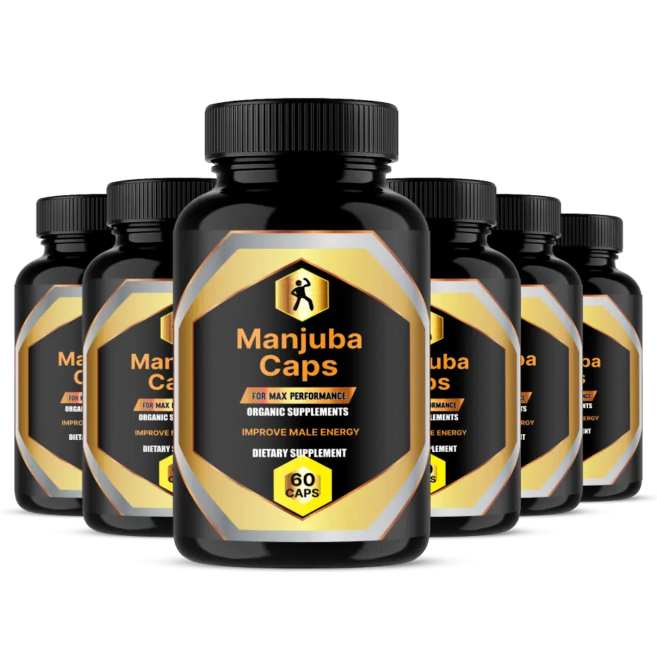 Manjuba Caps Male Performance Supplement — 6 Bottle Pack Official 2026